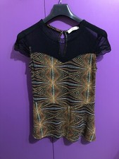 Maglia Maglietta Elegante Donna Ragazza Brillante Sottogiacca Top T-shirt