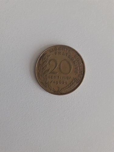 Pièce française centimes - française,