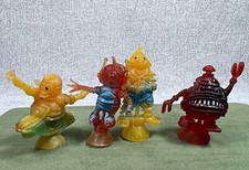 ALIENI MOSTRI IN GOMMA ANNI '70 DISTRIBUTORE PALLINE PATATINE GADGET SORPRESINA