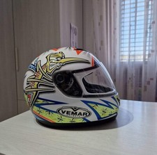 Casco integrale moto Vemar Helmets Taglia S Bianco Con Disegno Zanzara N°7