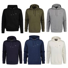 GANT Uomo Hoodie - REGULAR SHIELD HOODIE, Felpa Con Cappuccio, Mix Di Cotone ...
