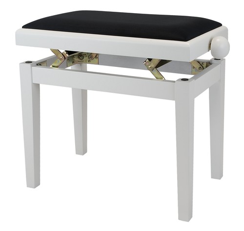 Sgabello pianoforte bianco - pianoforte,