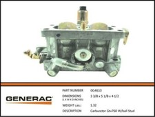 CARBURATORE GENERAC 0G4610