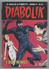 DIABOLIK anno V N.21 I DUE NEMICI originale 1966 annata 5 a ° scheletrino
