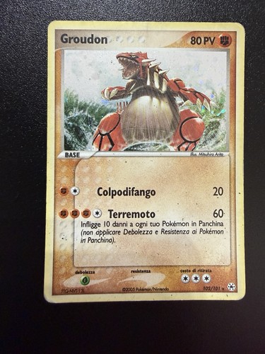 Pokemon card groudon 102 - card, 102/101