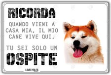 Cartello cane Akita inu IL MIO