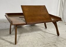 ANTICO LEGGIO PIEGHEVOLE TAVOLO REGGILIBRO PORTATILE LEGNO NOCE EPOCA CHIESA OLD