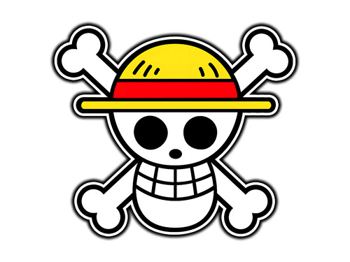 One piece skull mugiwara flag - skull,