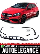 Spoiler paraurti anteriore Aero Kit Flaps Splitter per Mercedes A W176 15-18