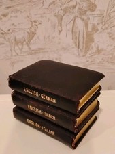 Vtg mini leather travel - leather,