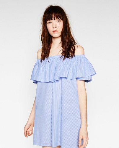 Abito donna zara - zara, blu