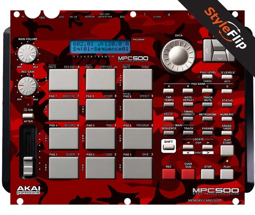 Akai mpc 500 mimetico rosso - mimetico,
