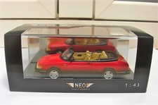 Saab 900 cabrio 1987 red Neo