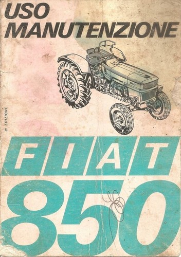 Trattore fiat 850 dt - fiat, manuale