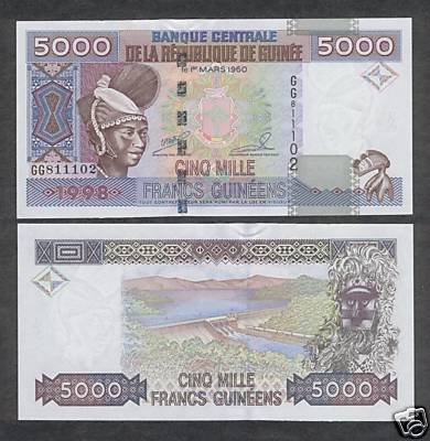Guinea 5000 franchi 1998 - 5000,