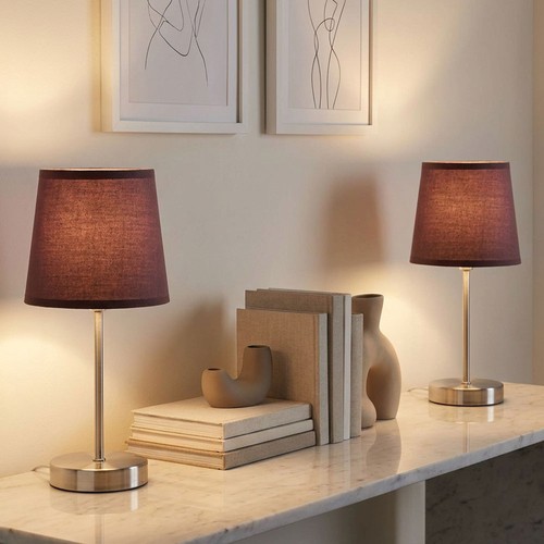 Lampada comodino tavolo - 2x,