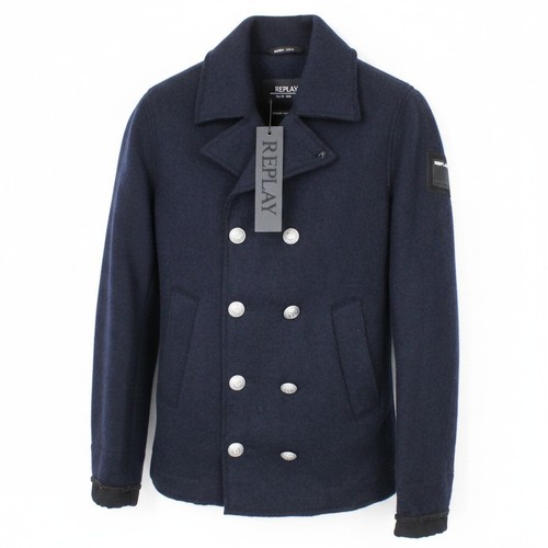 Replay cappotto uomo blu - replay,