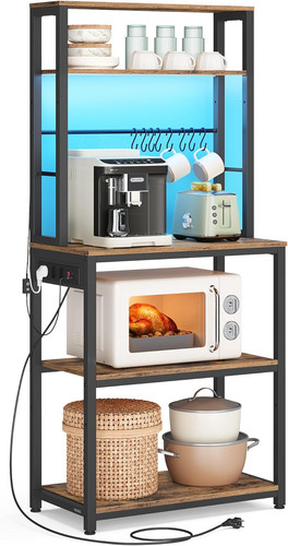 Scaffale cucina con - da, led