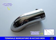 Terminale di scarico universale auto acciaio inox per tuning elaborazione tubo 1