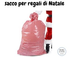 1 sacco regali Babbo Natale XL,  giochi di natale, decorazioni natale