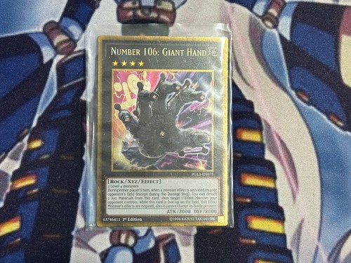 Number 106 giant hand gold - number,