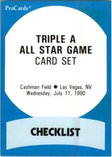 B3141- 1990 ProCards Minor