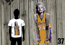 T-Shirt Marilyn Monroe-Lakers-Basket- Made in Colours