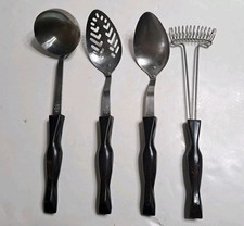 Cutco Set di 4 UTENSILI 2 cucchiai - 1 fessura; MESTOLO; frusta + 1712, 1713, 1715
