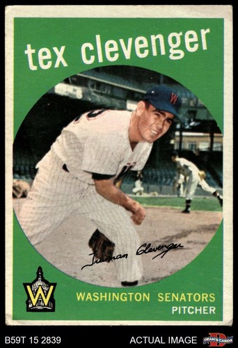 1959 topps 298 - 1959, clevenger
