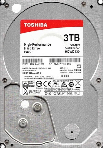 Hdd rosso toshiba - hdd,