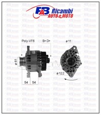 ALTERNATORE ALFA ROMEO 147 - 156 1.9 / 2.4 JTD 14V 120A - 210236A ERA