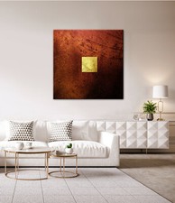 Oro 24K Quadro su Tel Nero