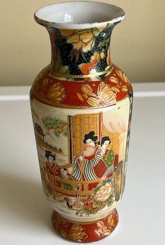Vaso floreale geisha dipinto - , a