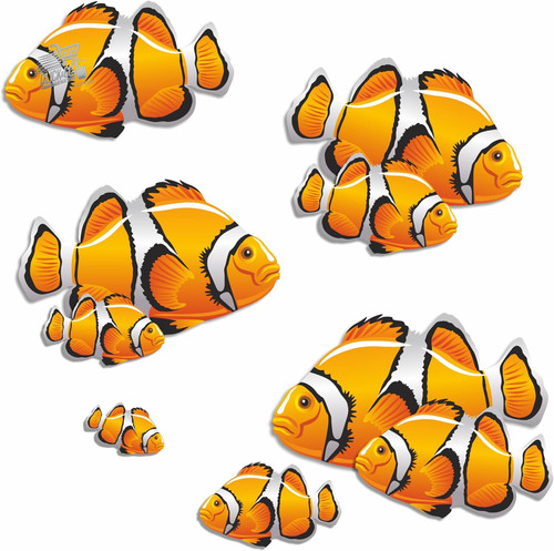 Adesivi pesce pagliaccio - adesivi,