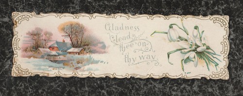 Die cut victorian greeting - cut,