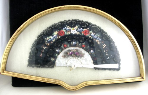 Antico ventaglio madreperla - ventaglio,