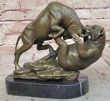 Bronzo Bull E Orso Caccia