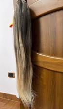 Coda finta lunga 70cm. Colore Balayage biondo.