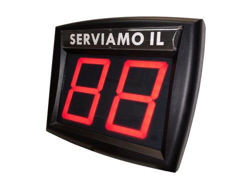 Display eliminacode led - eliminacode, rosso