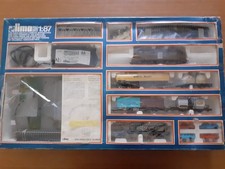 Trenino merci lima con MOTRICE elettrica E 424 castano isabella