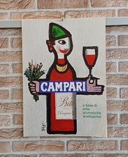 Manifesto originale pubblicitario - Campari (Erbe Aromatiche)