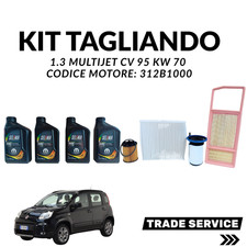 Kit Tagliando Fiat Panda 1.3 MULTIJET CV 95 KW 70+  4LT SELENIA WR 0W30