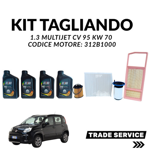 Kit tagliando fiat panda 3 - kit,