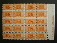 1955 Italia Blocco 10 Valori