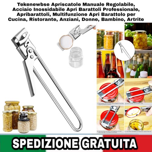 Apriscatole manuale regolabile - manuale,