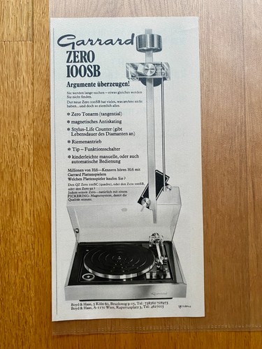 Garrard zero 100sb giradischi - zero,