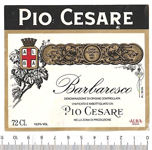 Pio cesare barbaresco vino - cesare,