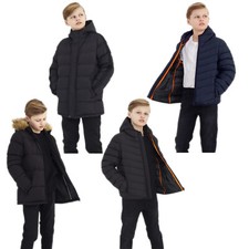 GIACCA IMBOTTITA RAGAZZO PUFFER PUFFA CALDO INVERNO TRAPUNTATO A BOLLA CAPPOTTO SCOLASTICO