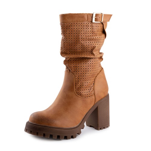 Stivali donna traforati - , biker