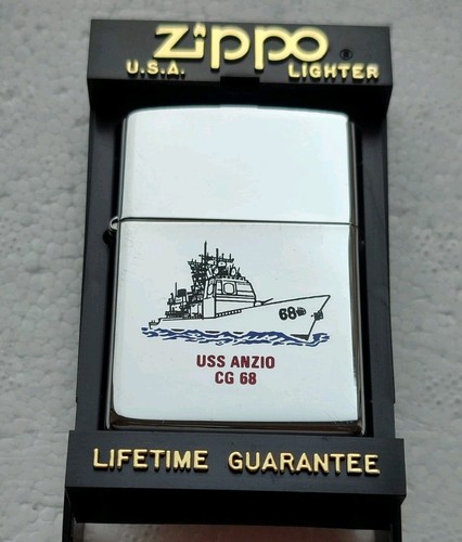 Zippo inox uss anzio - anzio, new